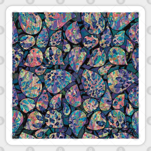 Abstract Paint Stroke Teardrops Sticker by cherdoodles